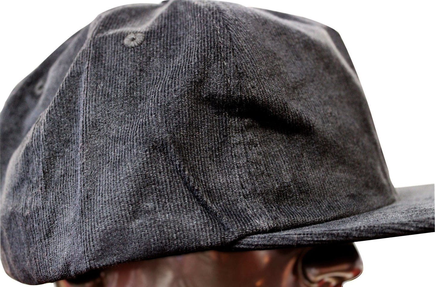 Corduroy 5 Panel Flat Brim Baseball Hat with Minnesota Leather Patches - Stagger Lee Outfitters