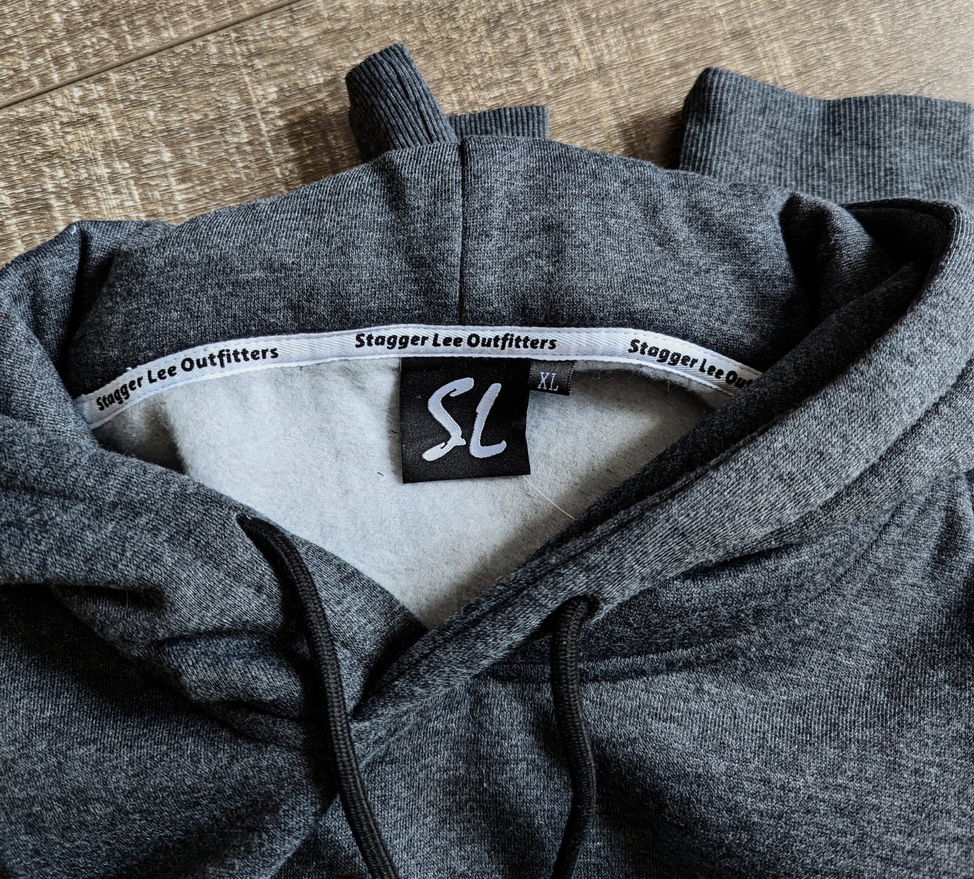 100% custom clothing with our brand name and logo on the inner tags.