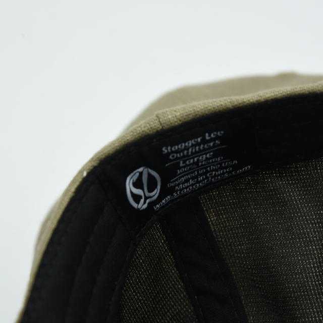 Unstructured 5 Panel Hemp Hat with Leather Strap by Stagger Lee Outfitters - Stagger Lee Outfitters