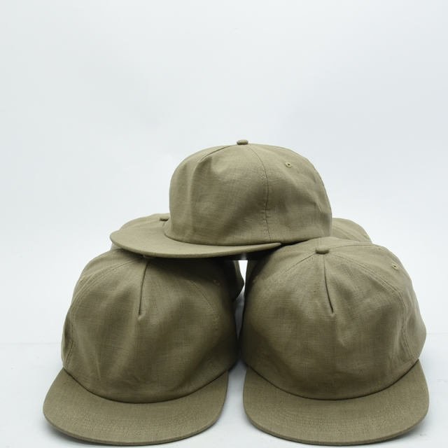 Unstructured 5 Panel Hemp Hat with Leather Strap by Stagger Lee Outfitters - Stagger Lee Outfitters