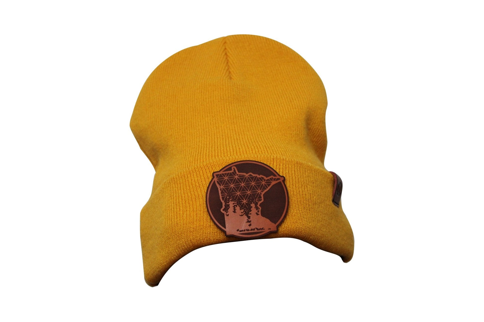 Cuffed Beanie with Vegetable Tanned Leather Minnesota Patch - Stagger Lee Outfitters