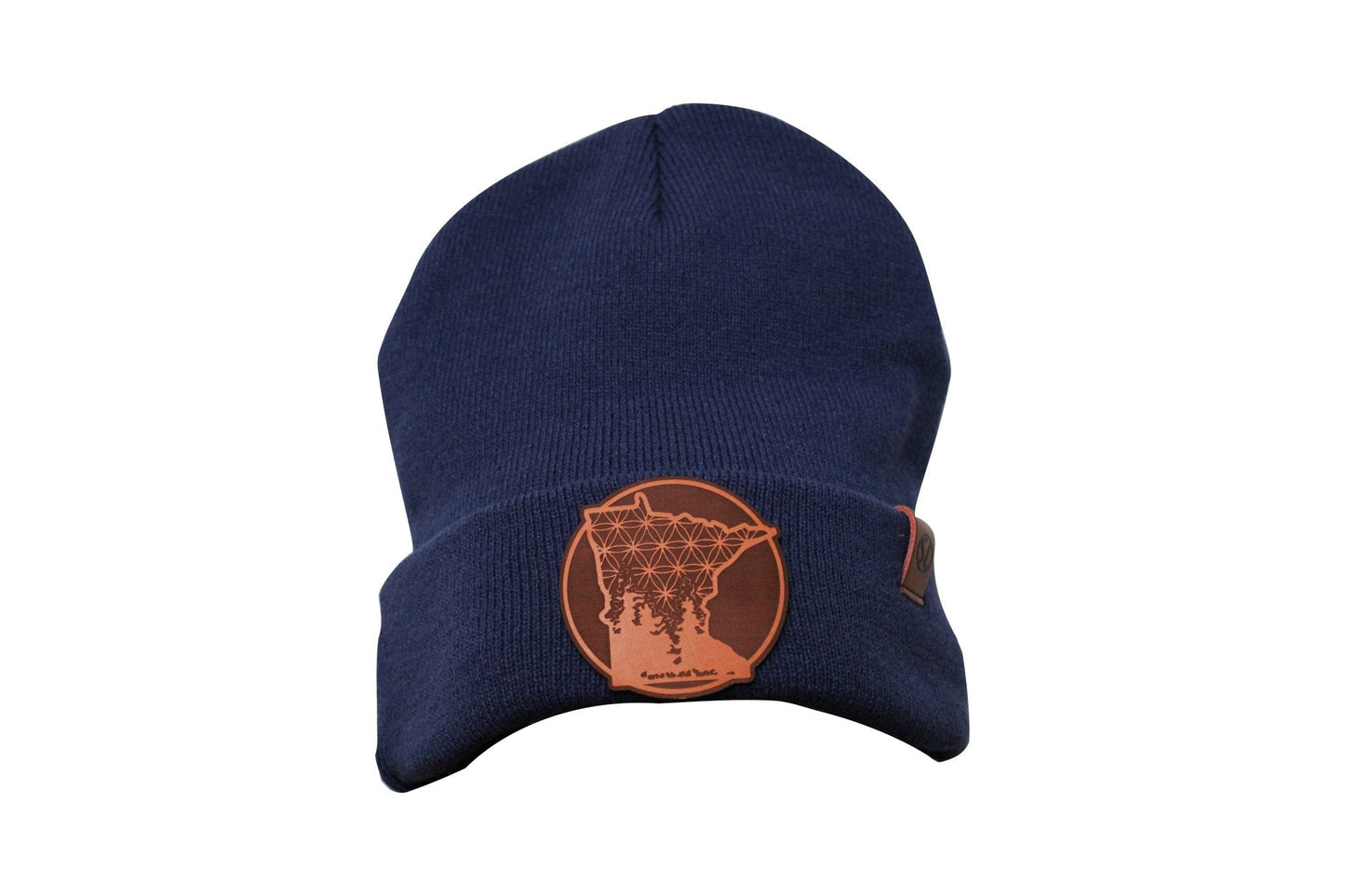 Cuffed Beanie with Vegetable Tanned Leather Minnesota Patch - Stagger Lee Outfitters