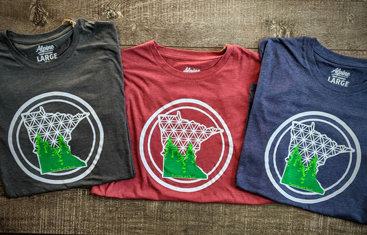Minnesota Sacred Geometry Screen Printed Tri-Blend Hemp T-Shirts - Stagger Lee Outfitters